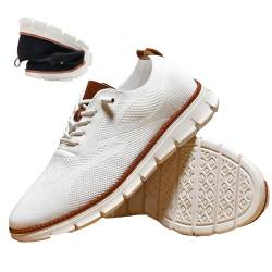 RePaLy Wearbreeze-Schuhe Für Herren, Urban - Ultrabequeme Schuhe, Wearbreeze Urbans Schuhe, Wearbreeze Schuhe Leis Für Männer, Mesh-Kleid-Sneaker Oxfords Business-Wanderschuhe (44,Weiß) von RePaLy