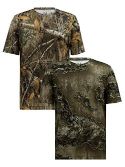 Realtree Herren-T-Shirts, kurzärmelig, 2 Stück, Realtree Edge/Excape, XX-Large von Realtree