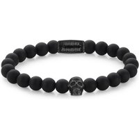 Rebel & Rose Armband Rebel & Rose Armband Skull RR-SK004-B-L Herren von Rebel & Rose