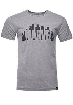Recovered Herren Recovered T-shirt Marvel City Logo - Grijs T Shirt, Grau, S EU von Recovered