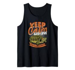 Rotohr-Slider Schildkröte Rotohr-Slider Tank Top von Red Eared Slider Gifts for Men and Women