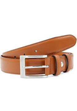 Red Bridge Herren Gürtel Echtleder Ledergürtel Leather Belt RBC Premium Taba 115 von Redbridge