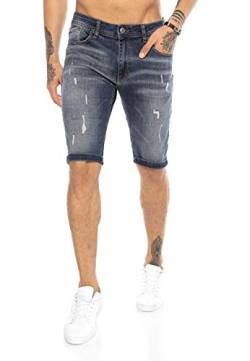 Redbridge Herren Jeans Shorts Kurze Hose Denim Destroyed Dunkelblau W29 von Redbridge