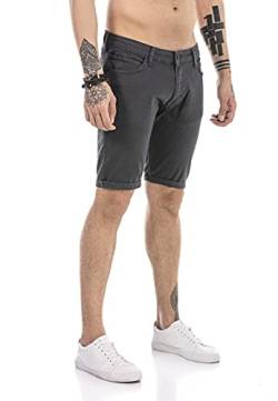 Redbridge Jeans-Shorts für Herren Kurze Hose Denim Freizeithose Chino Look Dunkelgrau W29 von Redbridge