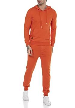 Redbridge Jogginganzug für Herren Jogger-Set Trainingsanzug Sweat Basic Orange XL von Redbridge