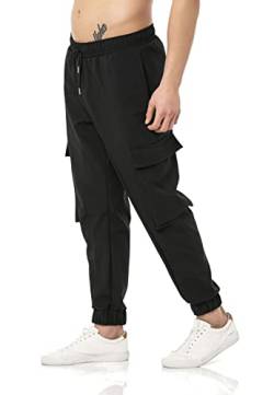 Redbridge Jogginghose Herren Cargo Jogger Hose Freizeithose Schwarz S von Redbridge