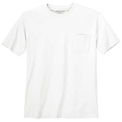 Redfield XXL Basic T-Shirt Jerry weiß Brusttasche, Größe:7XL von Redfield