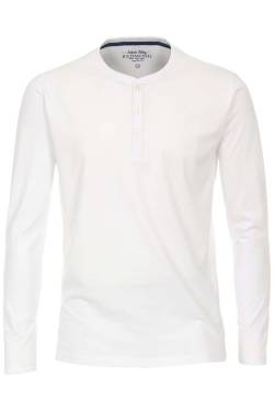 Redmond Casual Regular Fit Longsleeve weiss, Einfarbig von Redmond