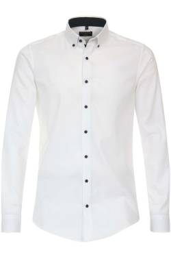 Redmond Slim Fit Hemd weiss, Einfarbig von Redmond