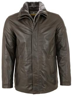 Redpoint - Herren Echtleder Lederjacke Longjacke Lammnappa Dunkelbraun Größe 54 von Redpoint