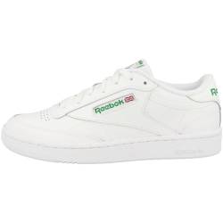 Reebok Herren Club C 85 Sneaker, INT-WHITE/GREEN, 45.5 EU von Reebok