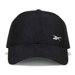 Reebok Damen Active Metal Badge Cap with Adjustable Strap (One Size Fits Most) Baseballkappe, Abzeichen-Schwarz von Reebok