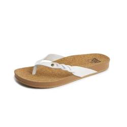 Reef Damen Cushion Court Twist Flipflop, White, 40 EU von Reef