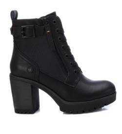 Refresh für Damen. 17123202-NEGRO Stiefelette 171232 schwarz -Absatzhöhe: 8cm (37), 5 bis 8 cm, Schnürsenkel, Reißverschluss, Lässig, Kunstl von Refresh