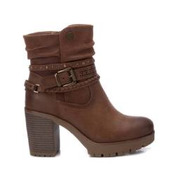 Refresh für Damen. 17224901-CAMEL Stiefelette 172249 braun (41), 8 bis 10 cm, Reißverschluss, Lässig von Refresh