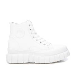 Refresh für Damen. 17235903-BLANCO Stiefelette 172359 weiß (38), 3 bis 5 cm, Schnürsenkel, Reißverschluss, Lässig von Refresh