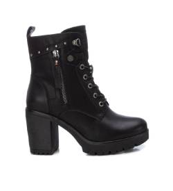 Refresh für Damen. 17237002-NEGRO Stiefelette 172370 schwarz (37), 8 bis 10 cm, Schnürsenkel, Reißverschluss, Lässig von Refresh