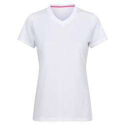 Regatta Damen Fingal V-Ausschnitt T-Shirt, weiß, 46 von Regatta