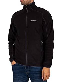 Regatta Herren Men's Hadfield Full Zip Fleece Jacket Fleecejacke, Schwarz, L von Regatta