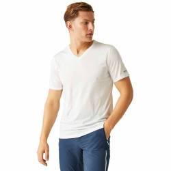 Regatta Herren Fingal V-Neck T-Shirt, weiß, M von Regatta