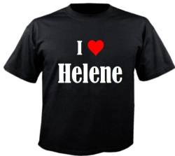 T-Shirt I Love Helene Größe L Farbe Schwarz Druck Weiss von Reifen-Markt