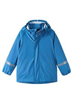 Reima Regenjacke Lampi für Kinder, wasserdichte Jacke mit verschweißten Nähten und abnehmbarer Kapuze, Unisex Regenbekleidung für Mädchen und Jungen Denim blue 98 von Reima