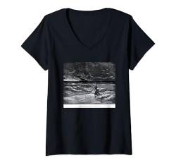 Damen Don Quijote von Gustave Dore T-Shirt mit V-Ausschnitt von RelaxArtWorld