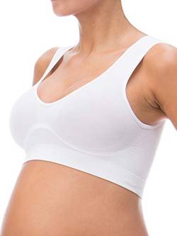 RelaxMaternity 5310 (Weiß, XL) Figurformendes Schwangerschafts-BH mit Bruststütze von RelaxMaternity