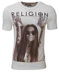 Religion Clothing Herren T-Shirt Movin and Shakin-Weiss-M von Religion