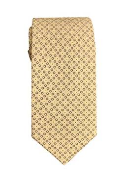 Remo Sartori – Krawatte Aus Bedruckter Seide, Mikromuster, Made in Italy, Herren (Sand) von Remo Sartori