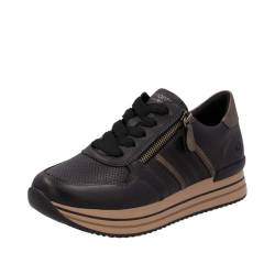 Remonte Damen D1318 Sneaker, Schwarz, 39 EU von Remonte