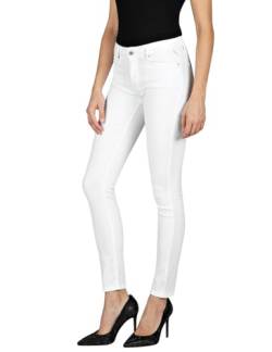 Replay Damen Jeans mit Stretch, Weiß (White 001), 26W / 28L von Replay