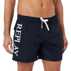 Replay Herren Badehose Kurz, Blue 085 (Blau), L von Replay