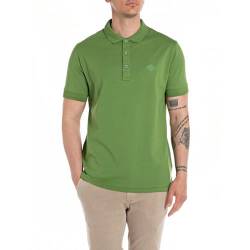 Replay Herren Poloshirt Kurzarm aus Baumwolle, Combat Green 830 (Grün), L von Replay