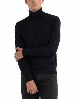 Replay Herren Pullover Rollkragenpullover aus Wolle, Black 098 (Schwarz), S von Replay