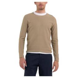 Replay Herren Strickpullover mit Rundhals-Ausschnitt, Peanut 725 (Braun), 3XL von Replay