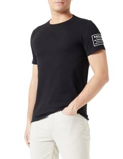 Replay Herren T-Shirt Kurzarm aus Baumwolle, Black 098 (Schwarz), XXL von Replay