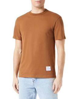 Replay Herren T-Shirt Kurzarm aus Baumwolle, Sandal Wood 442 (Beige), XXL von Replay