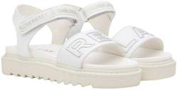 Replay Mädchen Sandalen Flach, Weiß (White Silver 081), 39 von Replay