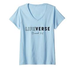 Damen Lebensvers Isaia 9:6 Christian Bible Study Love Jesus T-Shirt mit V-Ausschnitt von Represent Your Life Verse Of Christian Bible Lover