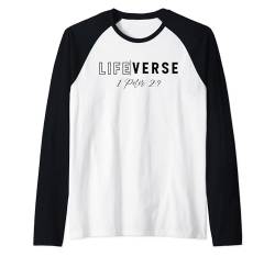 Lebensvers 1 Petrus 2:9 Christliches Bibelstudium Liebe Jesus Raglan von Represent Your Life Verse Of Christian Bible Lover