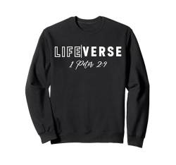 Lebensvers 1 Petrus 2:9 Christliches Bibelstudium Liebe Jesus Sweatshirt von Represent Your Life Verse Of Christian Bible Lover