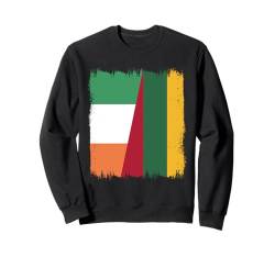 Irland Litauen halbe Flagge Irische litauische Wurzeln Sweatshirt von Republic Of Lithuania Flag Design Lithuanian Pride