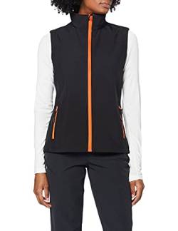 Result Core Damen Softshell-Weste, bedruckbar (M) (Schwarz/Orange) von Result