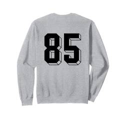 Nummer 85 Rückseite – Retro 80er 90er Jahre Team Trikot nummeriert Sweatshirt von Retro Back Numbers Soccer Birthday Apparel Gifts