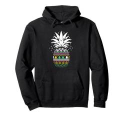 Ananas Weihnachten - Vintage Fruit Xmas Ugly Christmas Pullover Hoodie von Retro Christmas Apparel Gifts