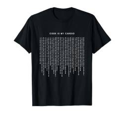 Code Is My Cardio - Lustiger minimalistischer Programmierer T-Shirt von Retro Coding Programming Apparel Gifts