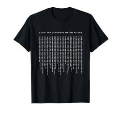 The Language Of The Future - Lustiger minimalistischer Programmierer T-Shirt von Retro Coding Programming Apparel Gifts