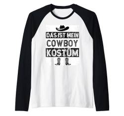 Damen Kinder Herren Retro Das Ist Mein Cowboy Kostum Western Raglan von Retro Das Ist Mein Cowboy Kostum