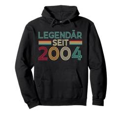 Legendär Seit 2004 Retro Mann Frau Deko 21. Geburtstagsshirt Pullover Hoodie von Retro Deko Jahrgang Geburtstage Geschenkideen